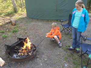 Having a fire!